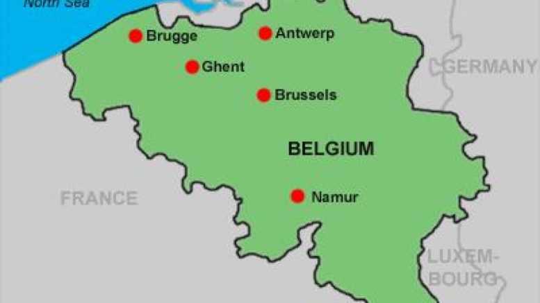Где находится бельгия — на карте мира, на карте европы.