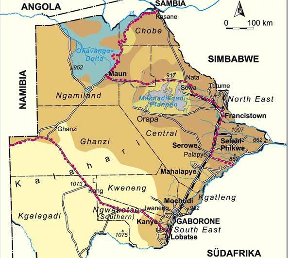 Карты ботсваны