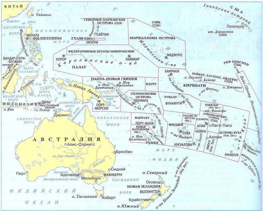Таити где находится на карте мира?