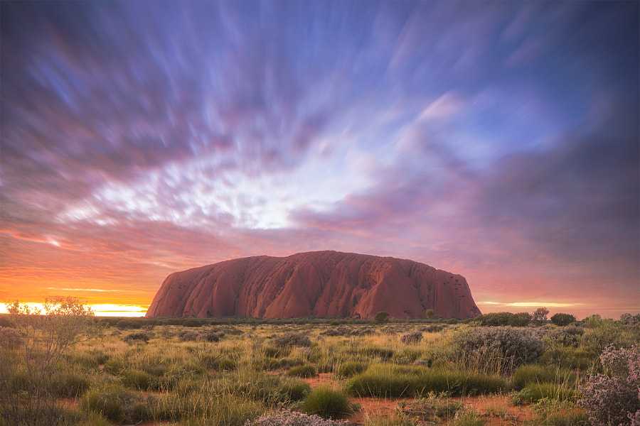Таинственная и многоликая гора улуру | фото скалы, мифы, интересные факты | австралия