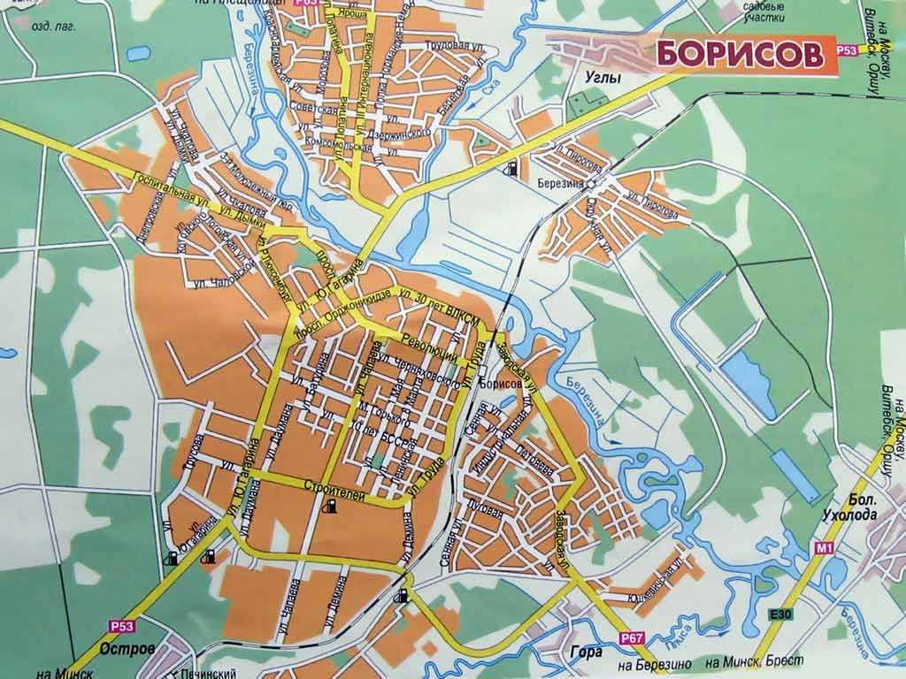 Карта борисова подробная с улицами, номерами домов, районами. схема и спутник онлайн