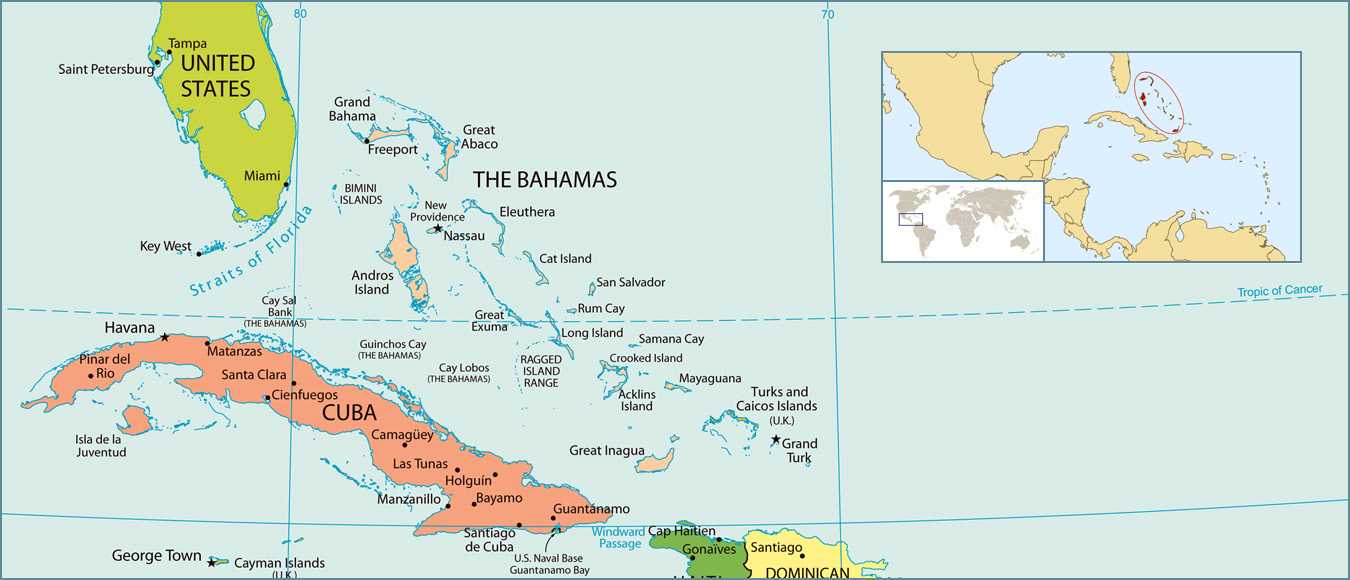 Карты нассау (о. багамы). подробная карта нассау на русском языке с отелями и достопримечательностями