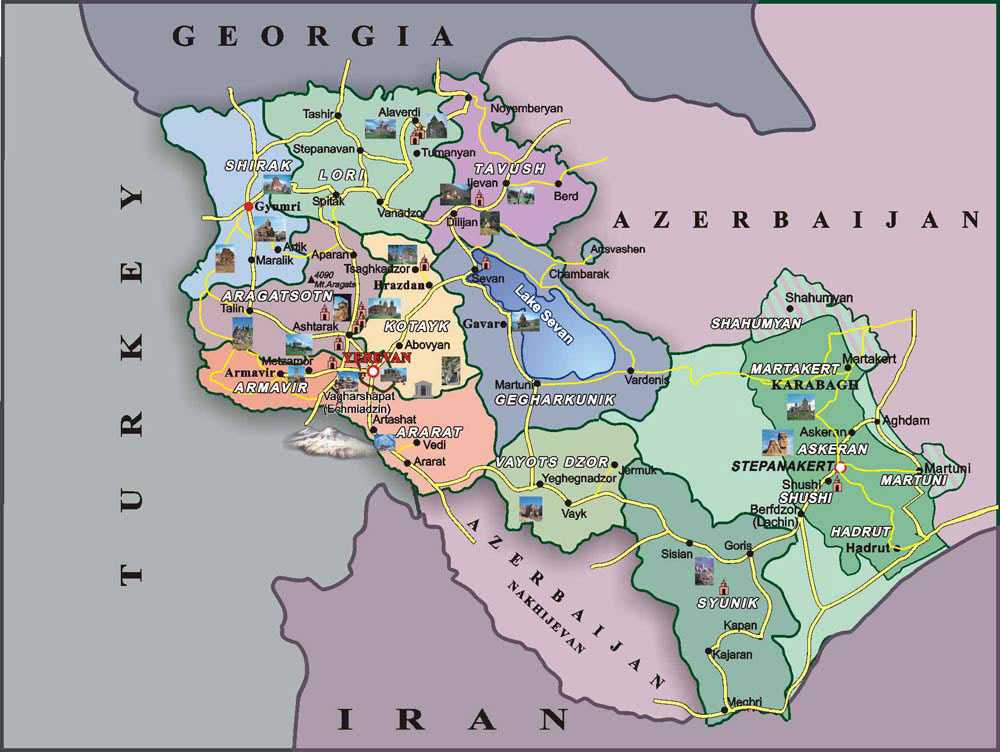 Карта армении как выглядит - 86 фото