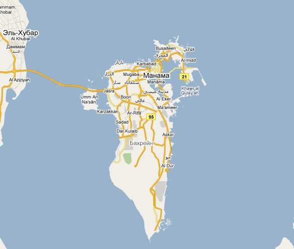 Где находится бахрейн — на карте мира. страна и море. манама.