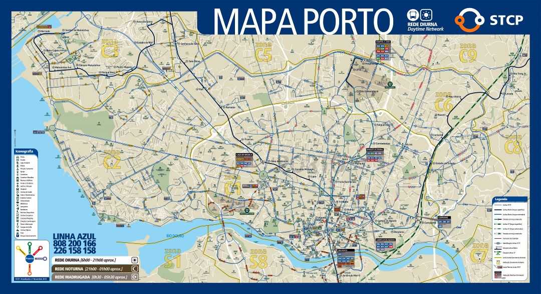 Карта порту с достопримечательностями на русском языке. карта порту на русском языке. карта порту подробная