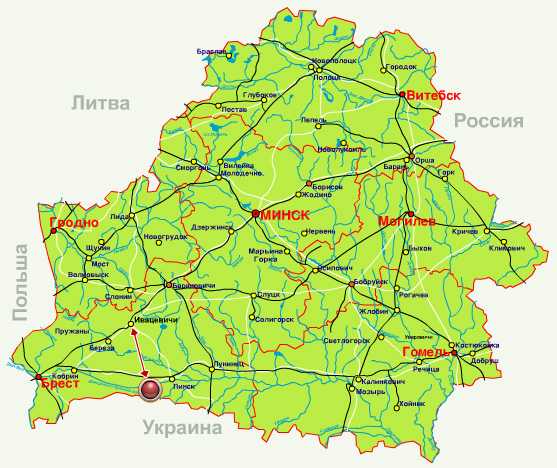 Карта беларуси