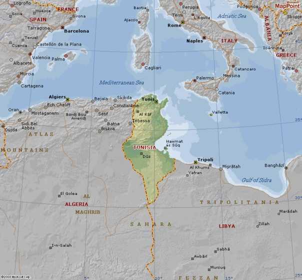 Карта туниса на русском языке онлайн