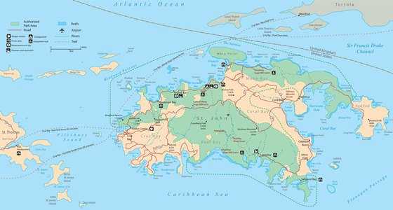 Виргинские острова. американские виргинские острова на карте мира. фото