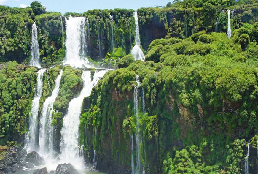 Водопад игуасу на карте