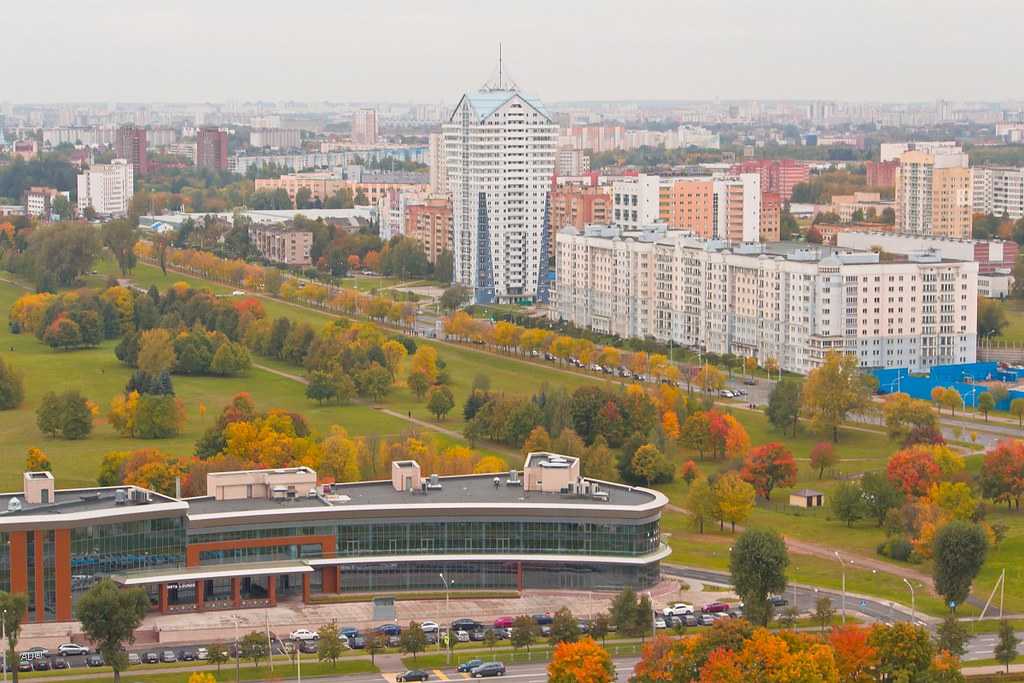 Минск: смотровая площадка национальной библиотеки беларуси