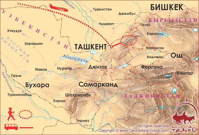Карта гор памира - карта для туриста travelel.ru