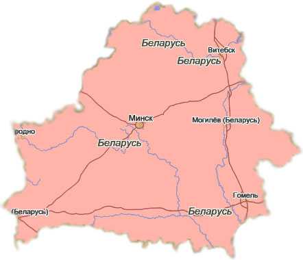 Карта достопримечательностей беларуси с фото и описанием