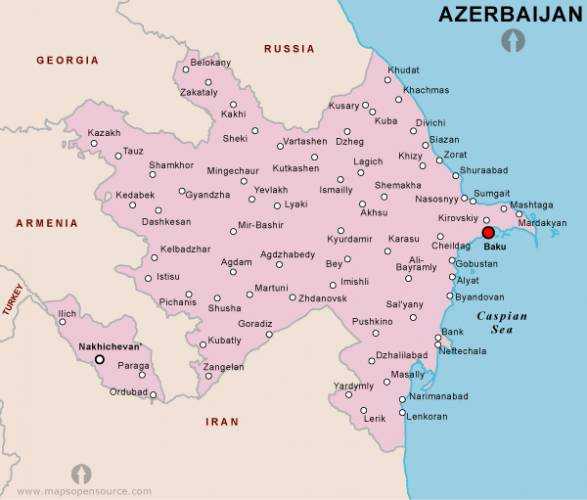 Карты азербайджана