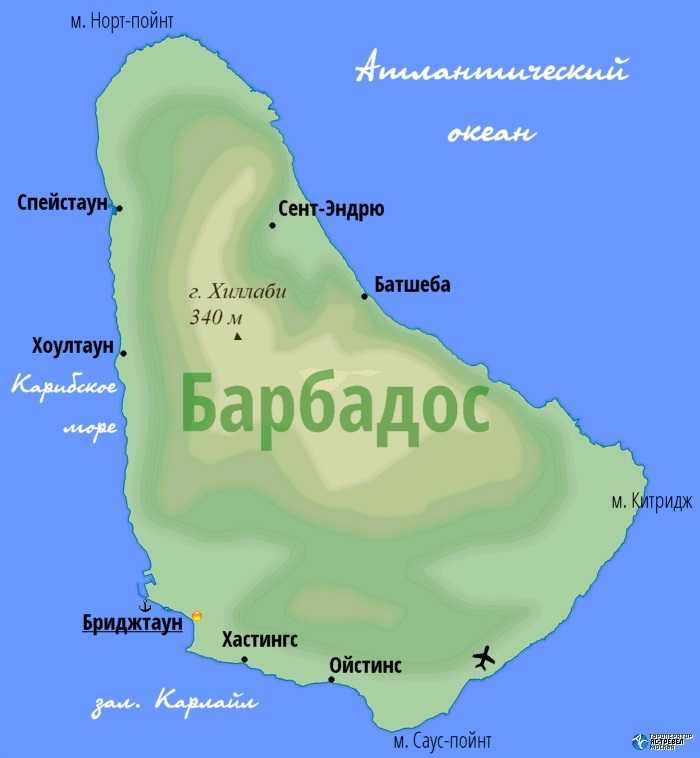 Остров барбадос на карте - как добраться