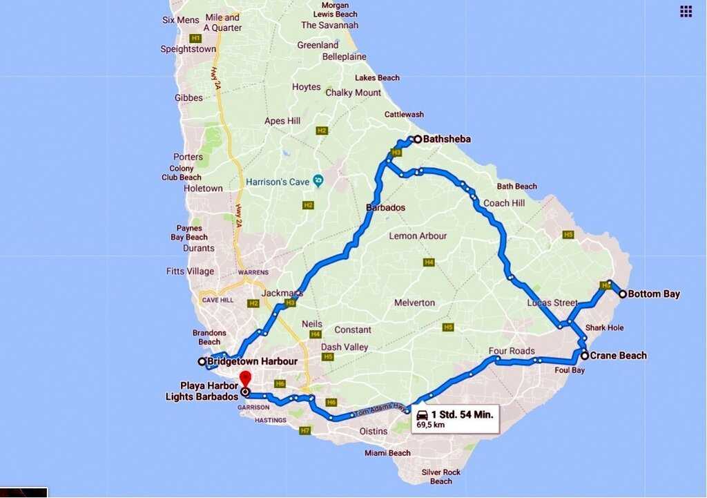 Барбадос: где находится на карте мира, экономика и индустрия. барбадос — карта
