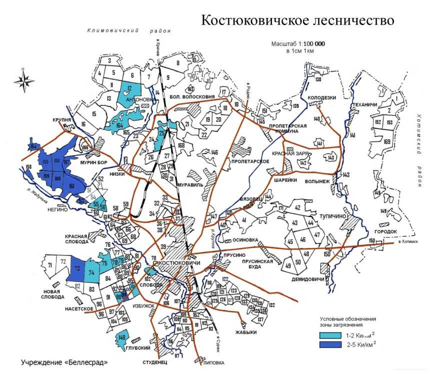 Онлайн карта могилёвской области с городами и деревнями