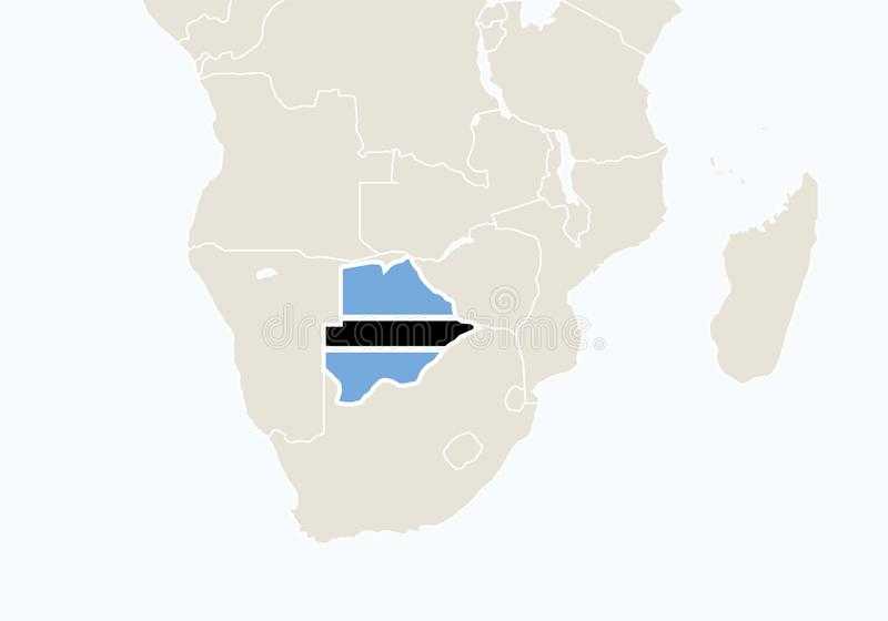 Подробная карта Ботсваны с отмеченными городами и достопримечательностями страны. Географическая карта. Ботсвана со спутника