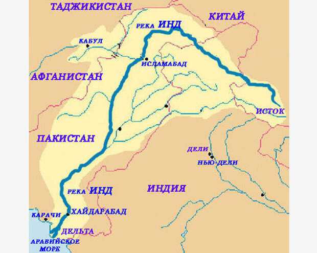 Река ганг на карте