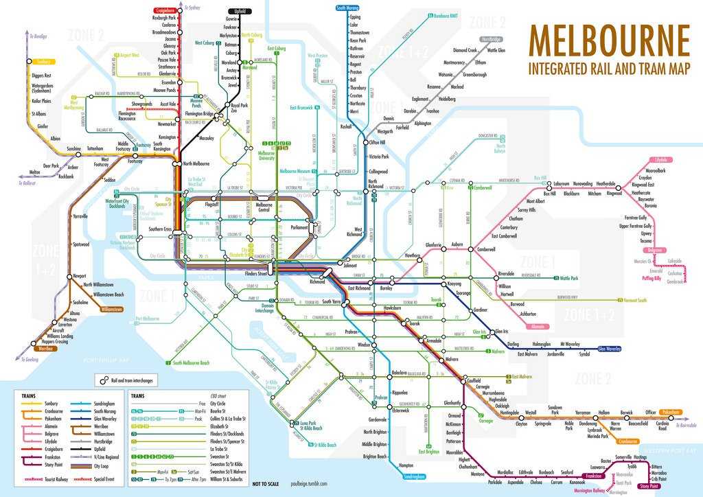 Карты мельбурна