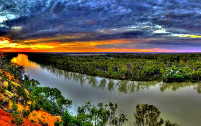 Водная карта австралии: реки и озёра. большая артезианская скважина