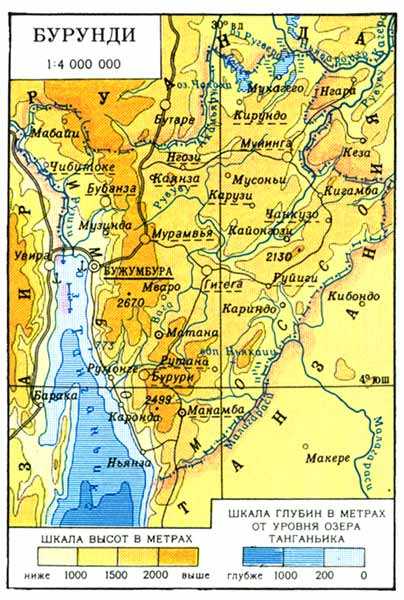 Страны мира - бурунди: расположение, столица, население, достопримечательности, карта