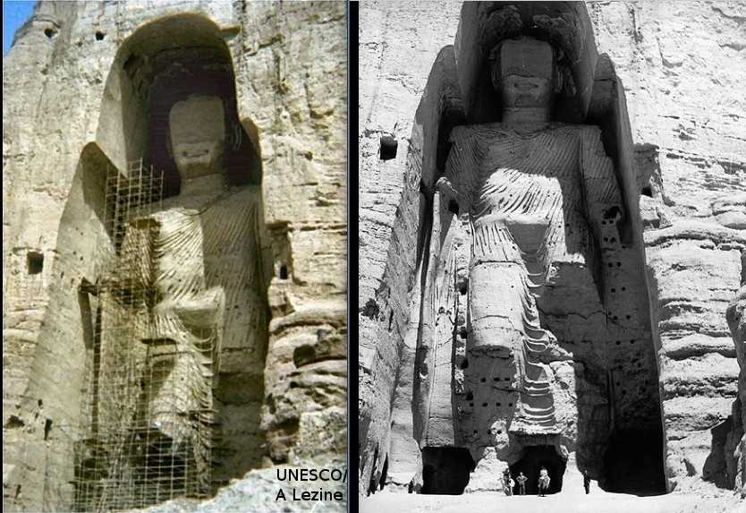 Статуи будды работы бамиана