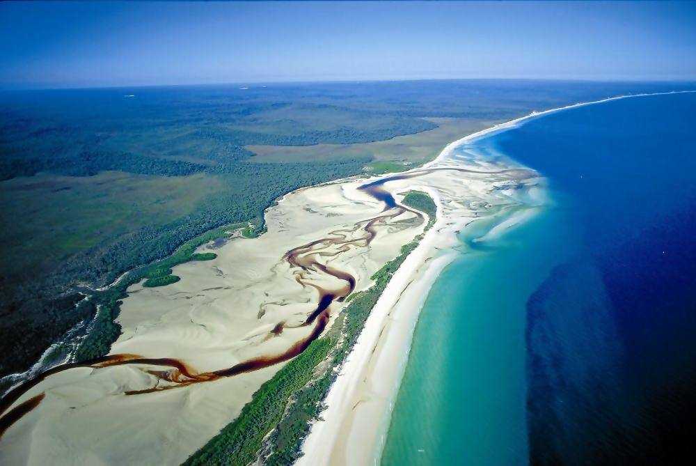 Остров фрейзер австралия на карте. открыть левое меню остров фрейзера. самый большой песчаный остров в мире