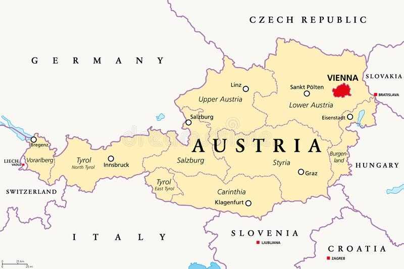 Карта вены, австрия