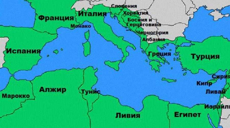 География, история, экологические угрозы и государства средиземноморья
