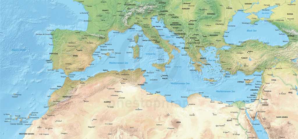 Средиземное море: география, история, экология и страны