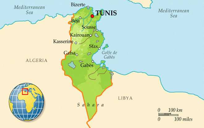 Где находится тунис на карте | экскурсии по миру
