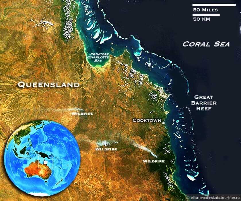 Большой барьерный риф на карте австралии. Острова большого барьерного рифа на карте полушарий. Большой Барьерный риф на карте Тихого океана.