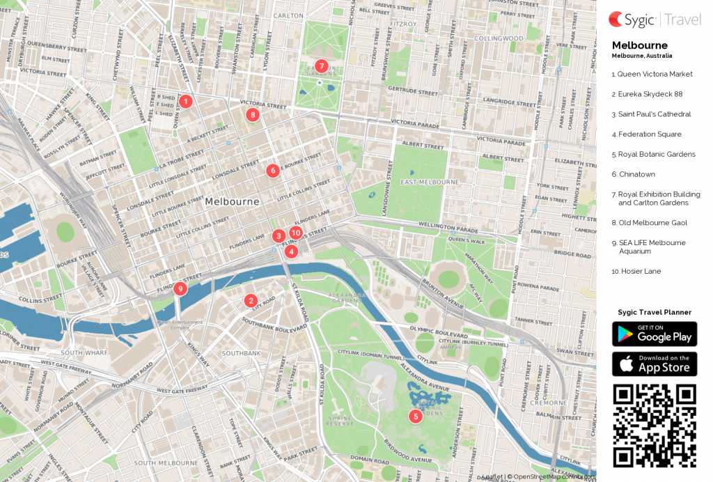 Подробные карты мельбурна | детальные печатные карты мельбурна высокого разрешения с возможностью скачать
