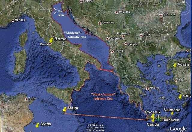 Адриатическое море на карте мира — inturist