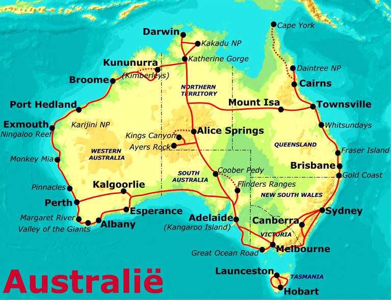 Австралия великая океанская дорога - фото, где находится на карте, описание