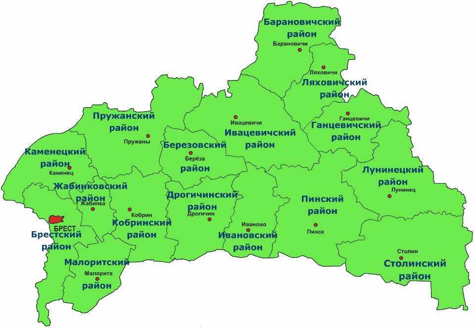 Карта бреста на русском языке — туристер.ру
