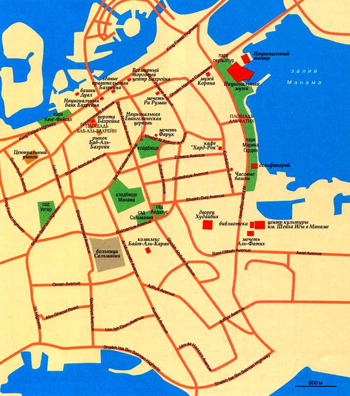 Карты бахрейна