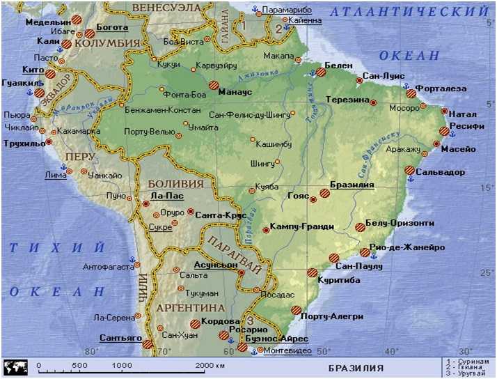 Карта бразилиа