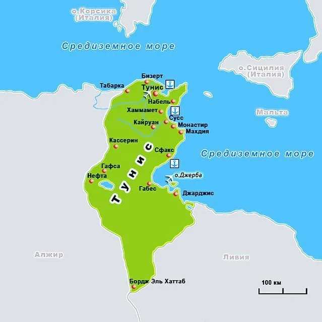 Карта мира на русском языке - африка: где находится тунис и его курорты? (сезон 2021)