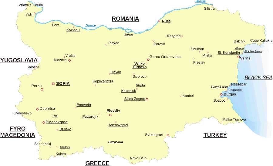 Где находится болгария на карте | экскурсии по миру