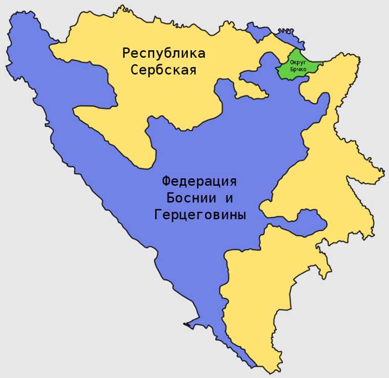 Карта боснии и герцеговины: описываем в общих чертах