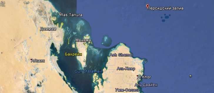 Карта манамы
