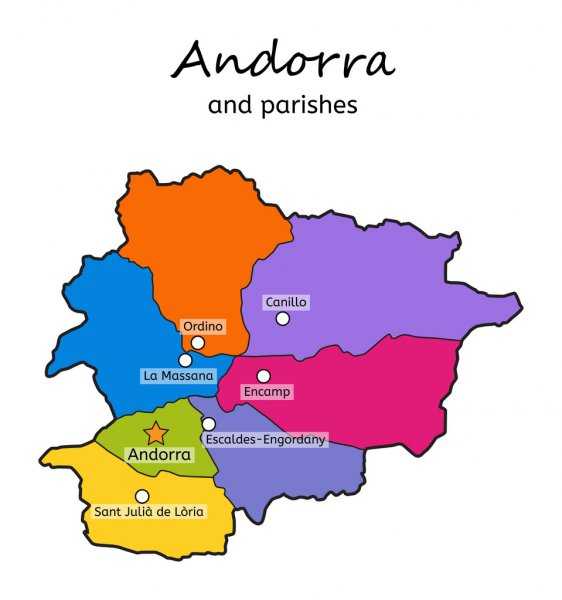 Карты андорры. подробная карта андорры на русском языке с курортами и отелями