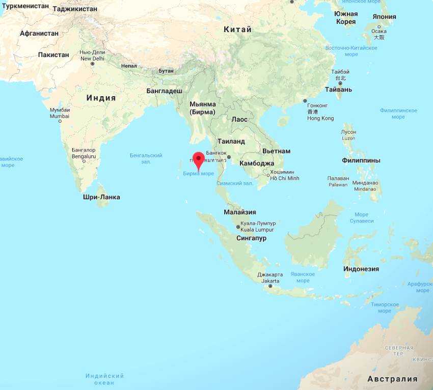Андаманское море в каком океане - всё о тайланде