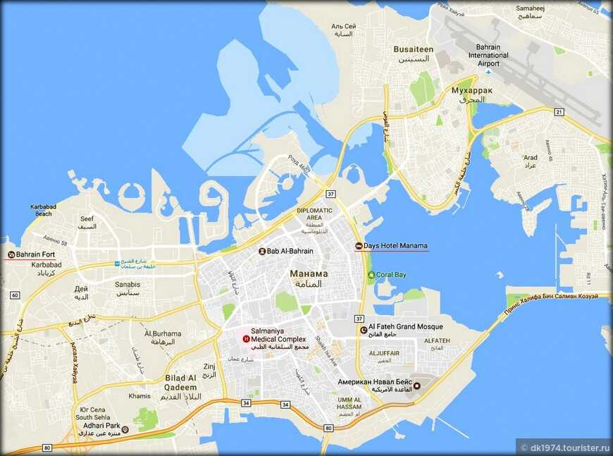 Где находится бахрейн - на карте мира. страна и море. манама.