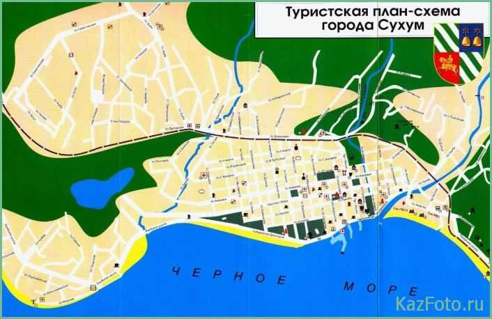 Карта сухума подробная с улицами и домами на русском