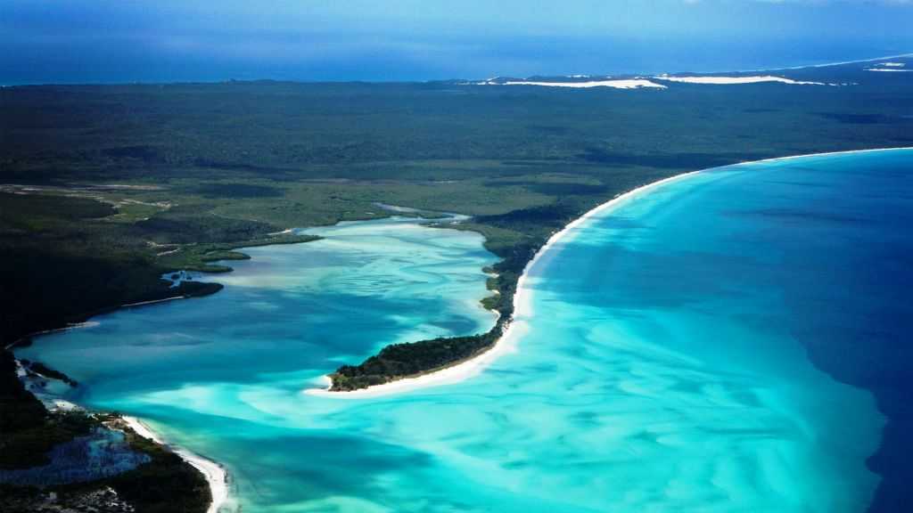 Остров фрейзера в австралии. остров фрейзер и песчаные дюны. fraser island. ботаника, экология и т.п