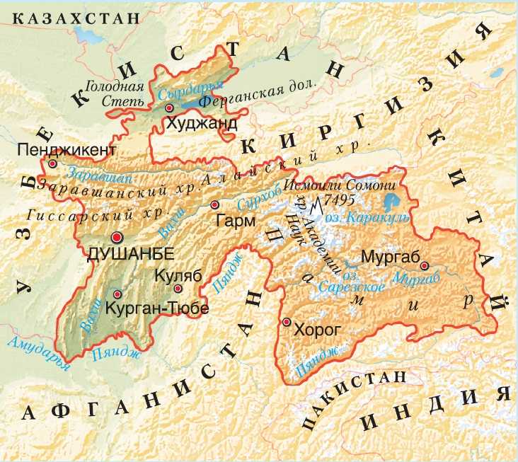 Юго западный памир где находится - карта для туриста travelel.ru
