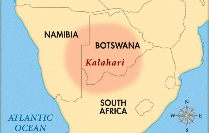 Калахари (пустыня) — африка — планета земля