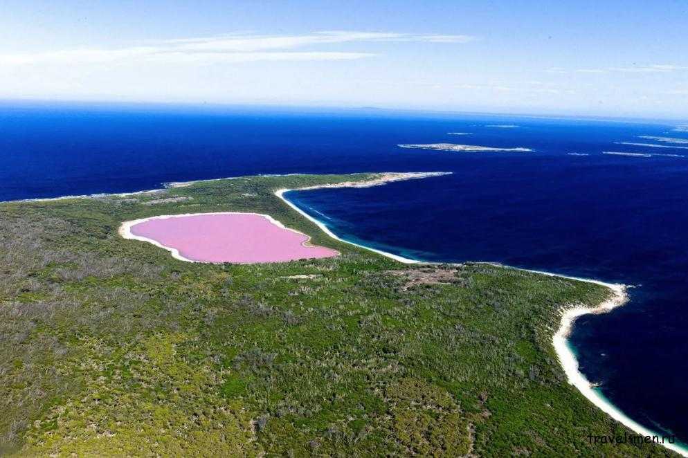 Фото Розового озера Хиллер в Австралии Большая галерея качественных и красивых фотографий Розового озера Хиллер, которые Вы можете смотреть на нашем сайте
